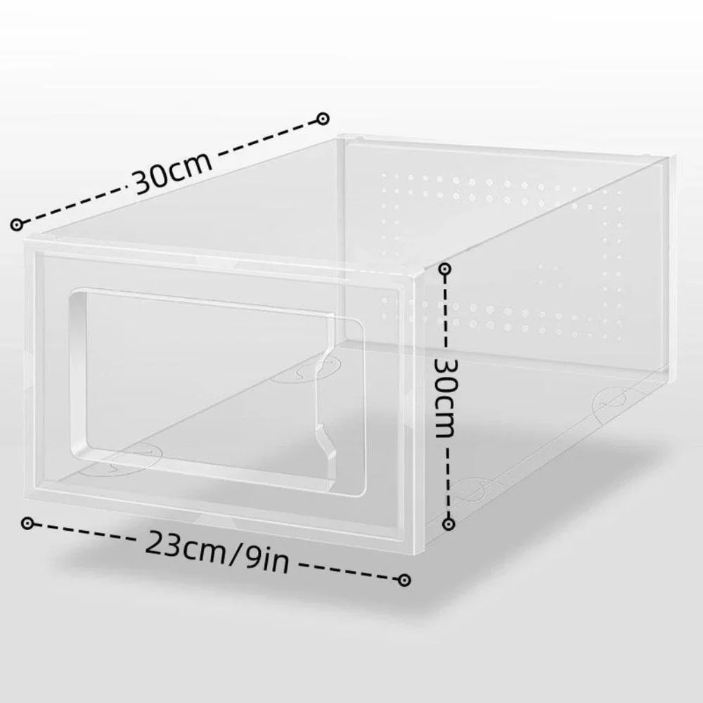 Plastic Stackable Transparent Shoe Cabinet
